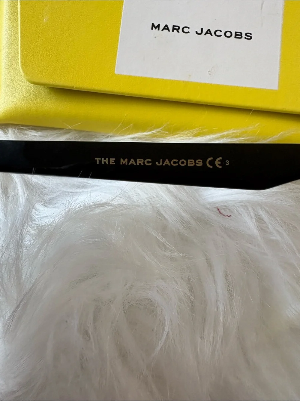 Marc Jacobs Black Women's Sunglasses - Rounded Frame with Dark Lenses